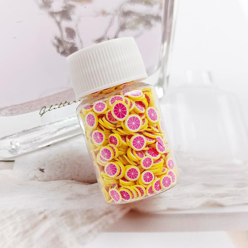 Wholesale Fruit clay slices 20ml small bottle 15g