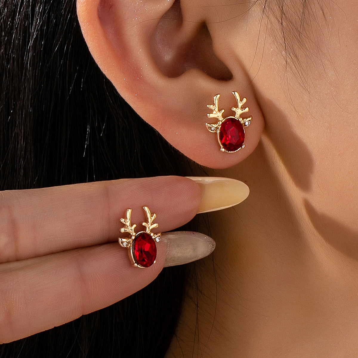 Wholesale 5pcs  Christmas hat  snowman earrings