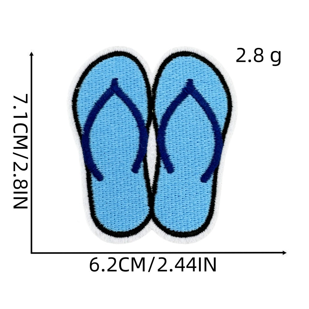 Wholesale DIY Embroidery Patch Cute Hawaiian Party Hat Clothes Decoration FS