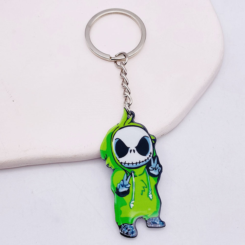 Wholesale Bottle Skate Pendant Acrylic Keychains