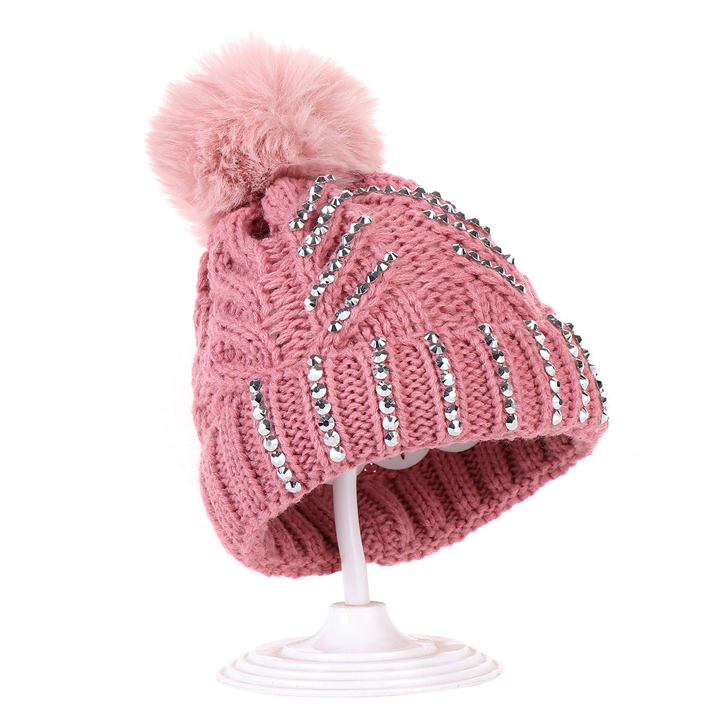 Wholesale Wool Caps with Diamond Balls