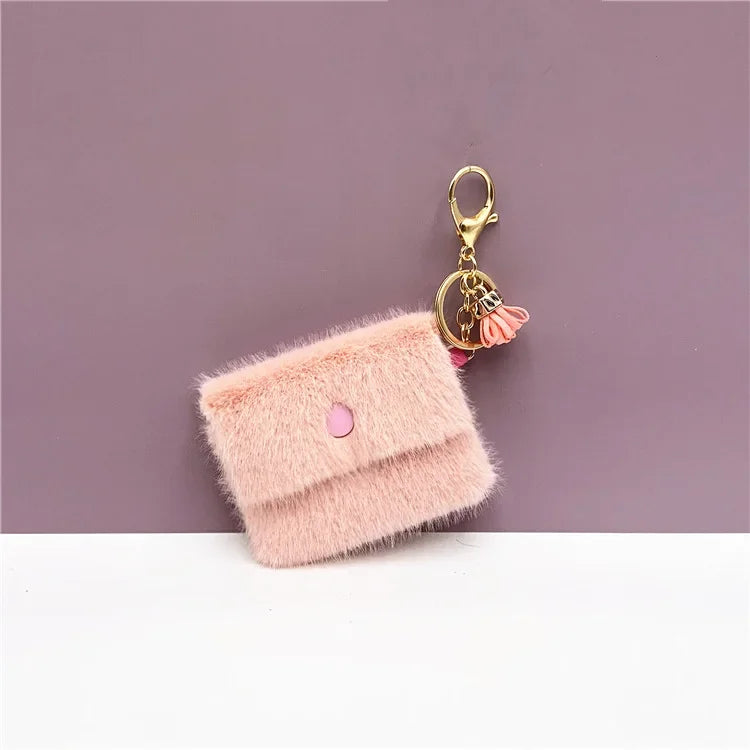 Wholesale Cute Candy Color Mini Coin Purse Keychain