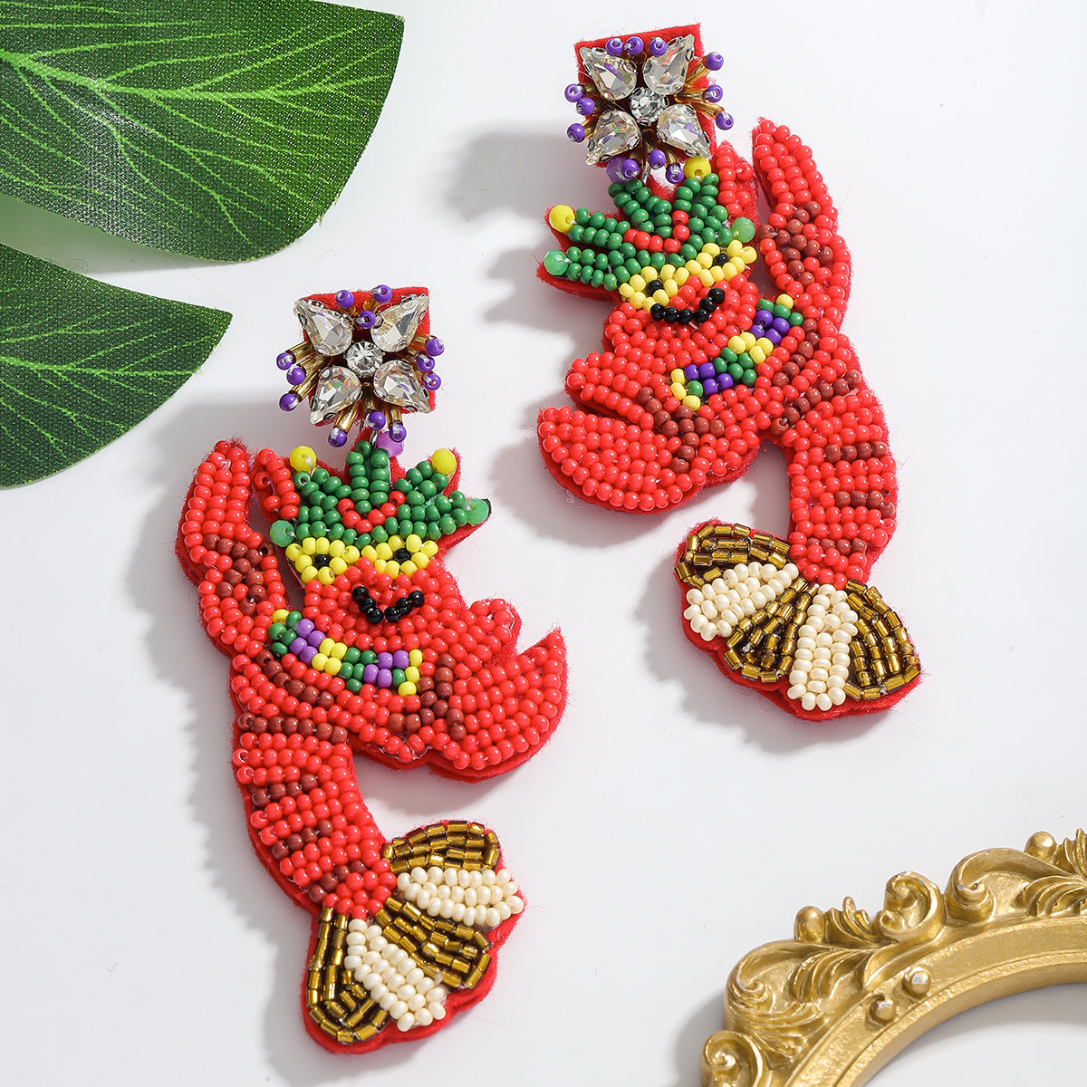 Wholesale Festive Handmade Rice Bead Earrings