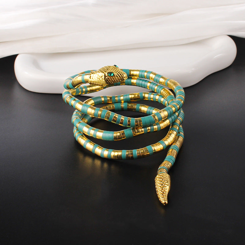 Wholesale  Shape Snake  Sense Adjustable Snake Bone  Alloy Necklace