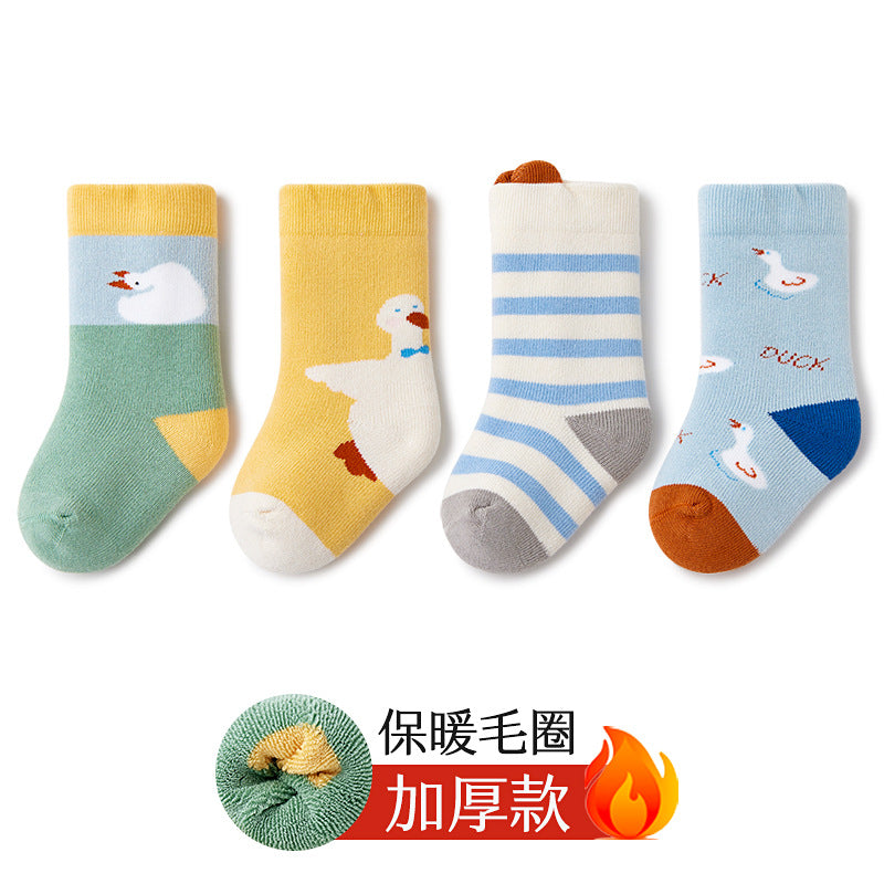 Wholesale Autumn and Winter Children's Socks Medium Tube Cartoon Baby Socks Type A