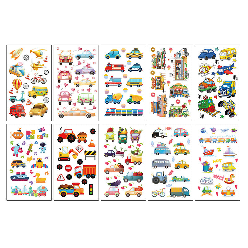 Wholesale 10pcs/sheet Children's cartoon little monster cute tattoo sticker