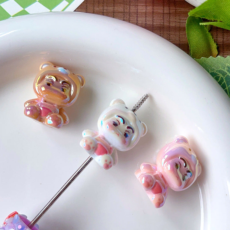 Wholesale Cute cartoon  bead 3D Focal Beads