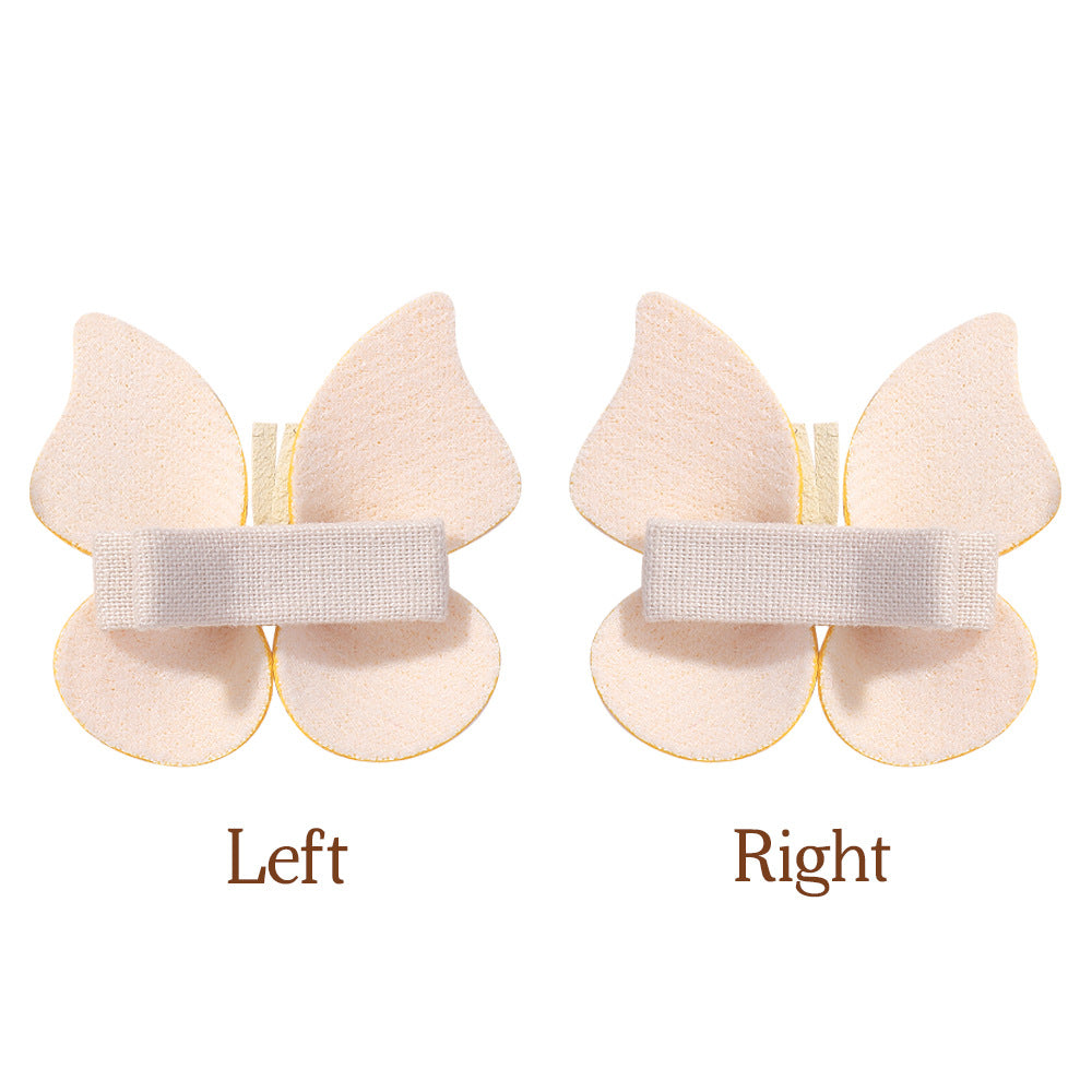 Wholesale PU Leather Handmade Butterfly Hairpin Retro