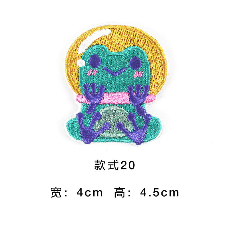 Wholesale Modern Astronaut Planet Embroidered Patch Self Adhesive Cloth Decorative Patch For Clothing Shoes And Bags Fashion Accessory