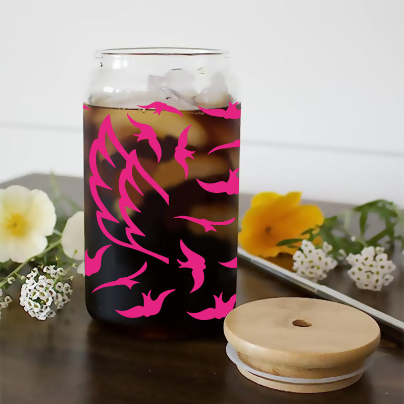 Wholesale Colorful Feather Fireworks 16oz Cup UV DTF Wraps