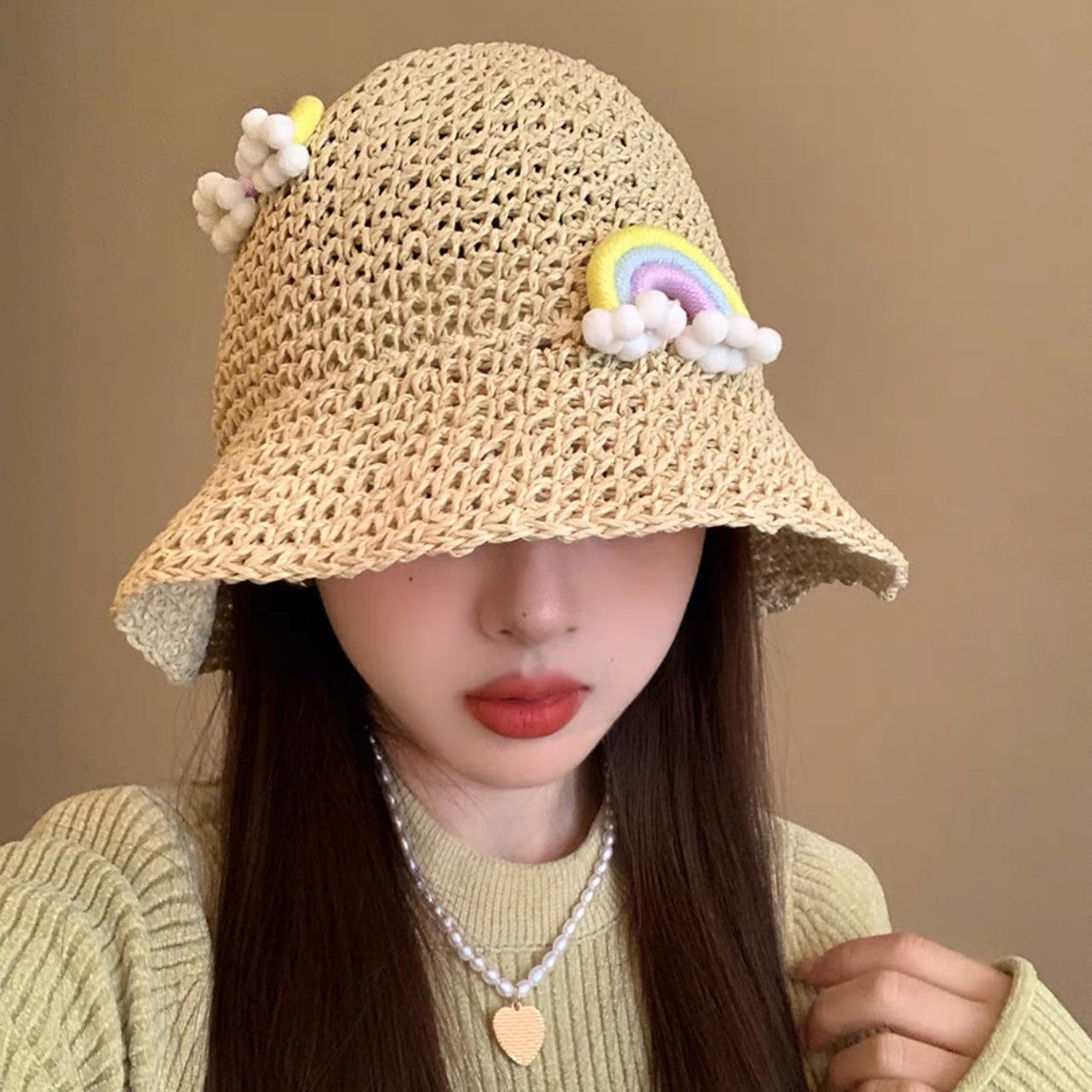 Wholesale Spring and Summer Handmade Straw Hats Sun Hat Travel Sun Hat