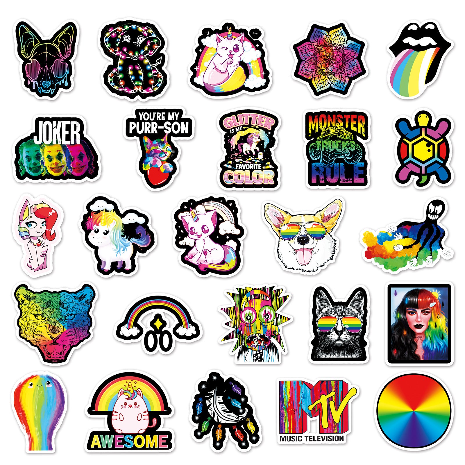 Wholesale 50pcs color notebook diy personality stickers