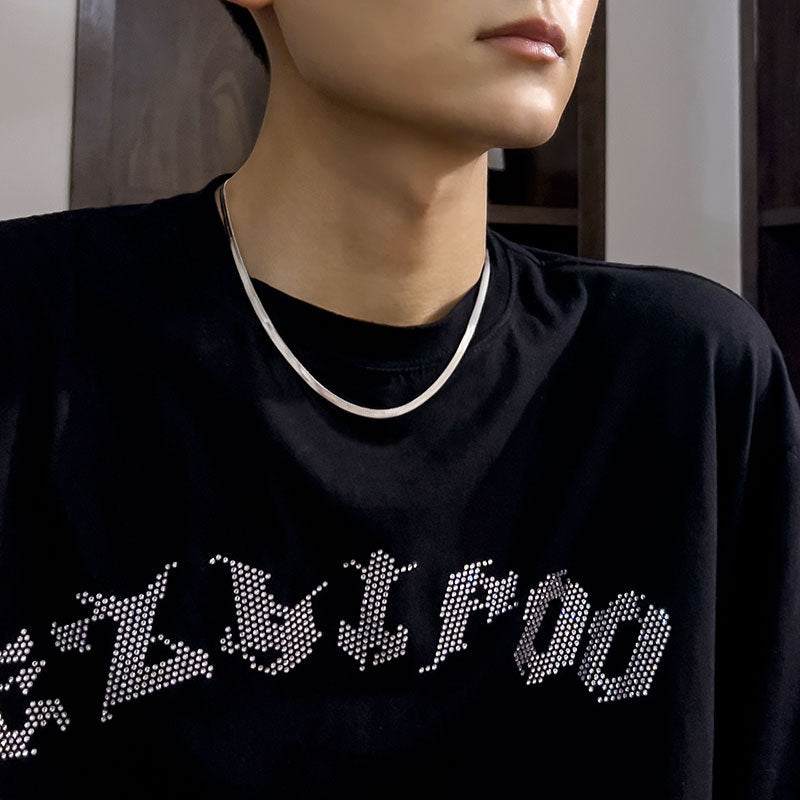 Wholesale Titanium Steel Non-fading Blade Chain Necklace