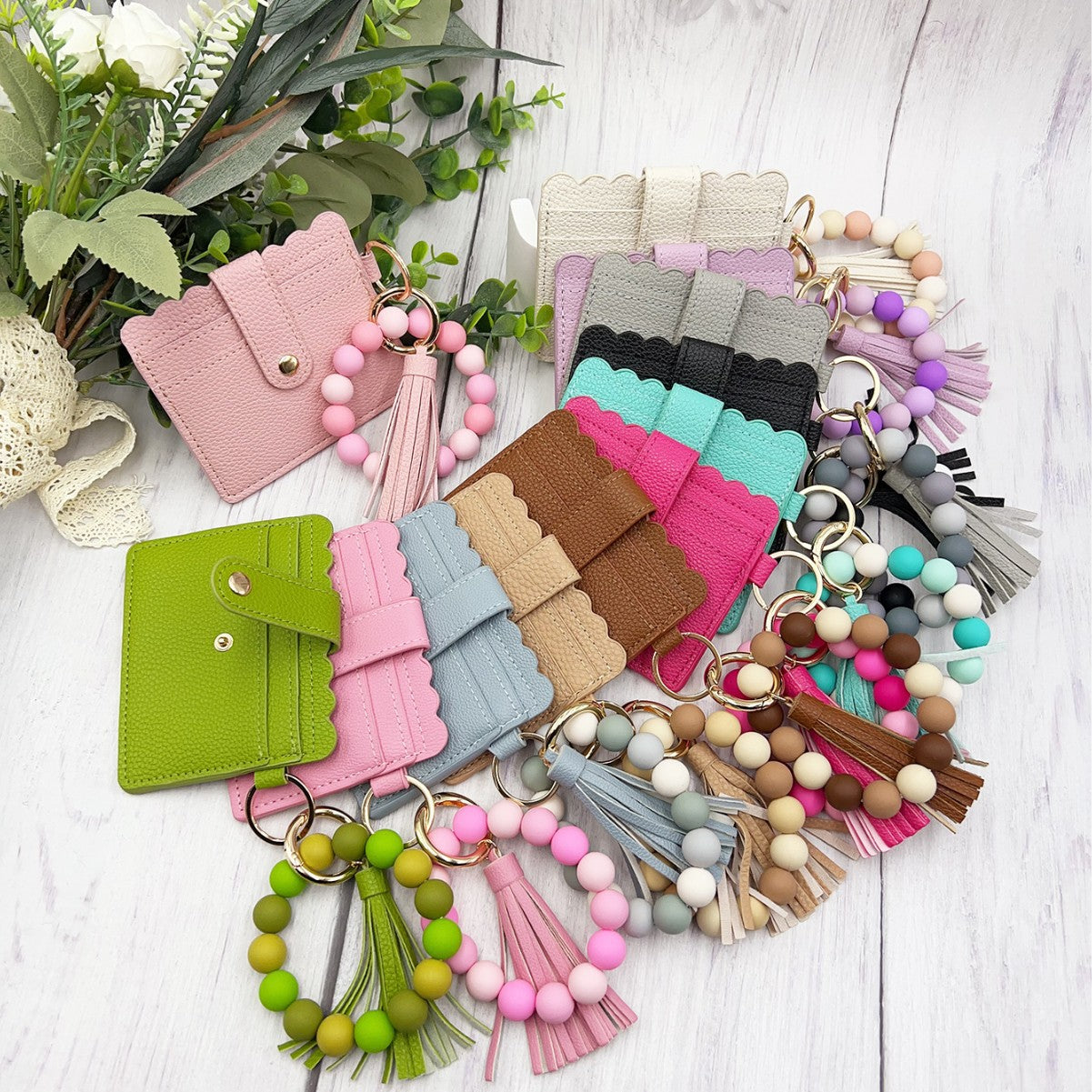 Wholesale Silicone Bead Bracelet Card Bag Solid Color Silicone Bead