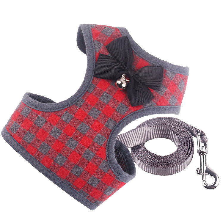Wholesale Plaid Vest Anti-breakaway Traction Rope