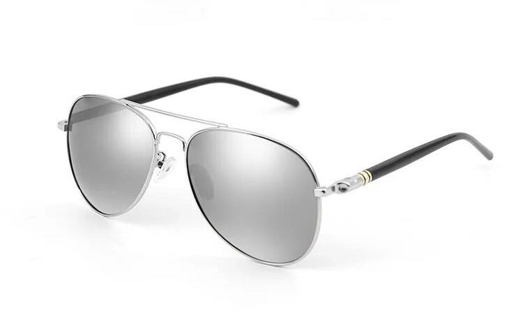 Wholesale Polarized sunglasses double beam color changing sunglasses day and night use driving frog mirror