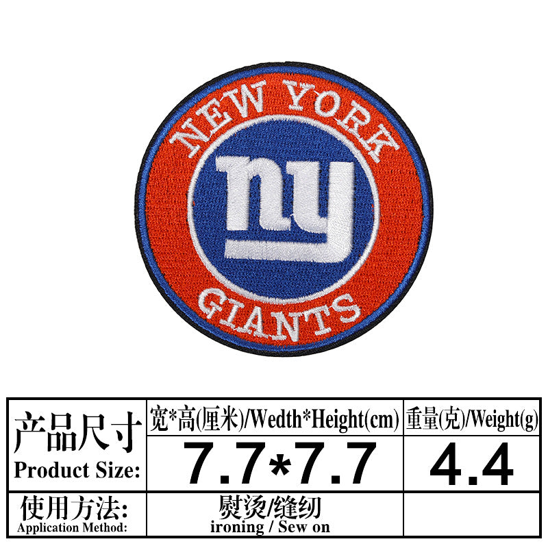 Wholesale Colorful and diverse circular team emblem embroidery DIY Patches OLY Exclusive