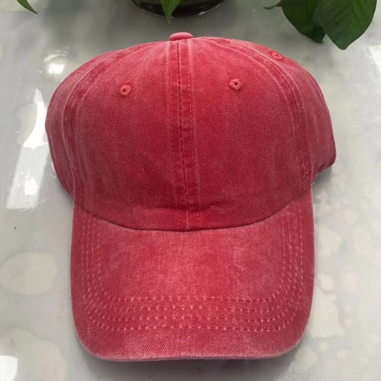 Wholesale spring and autumn hat summer outdoor solid color cap washed baseball cap old cowboy sun hat
