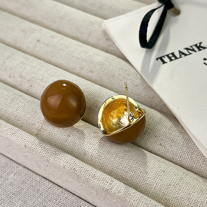 Wholesale French Retro Vintage Flower Pearl Earrings