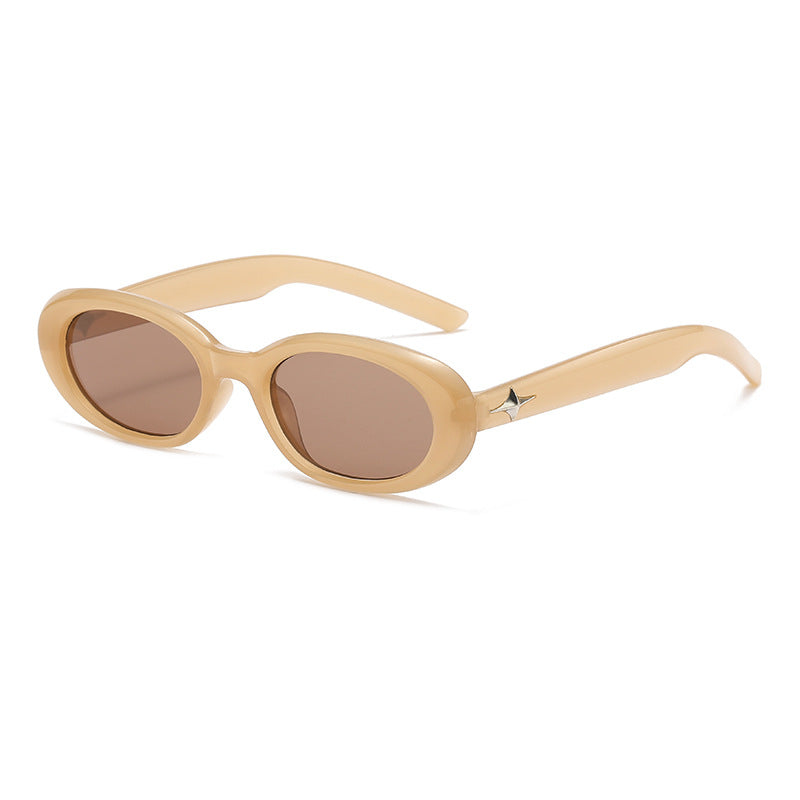 Wholesale of New Oval Rivet PC Sunglasses