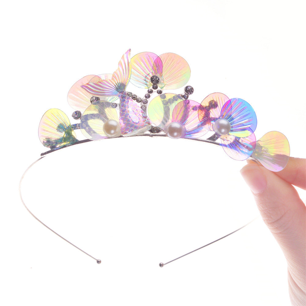 Wholesale Mermaid Rhinestone Comb Crown Hairpins and Headbands