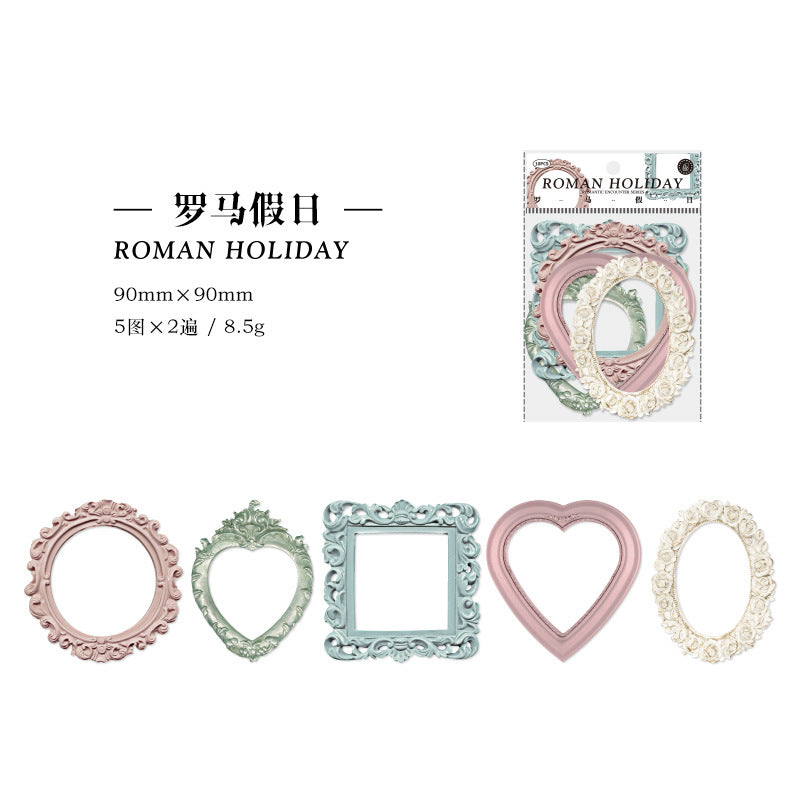 Wholesale Hollow Relief Retro Romantic Encounter Handbag DIY Decoration Collage Material