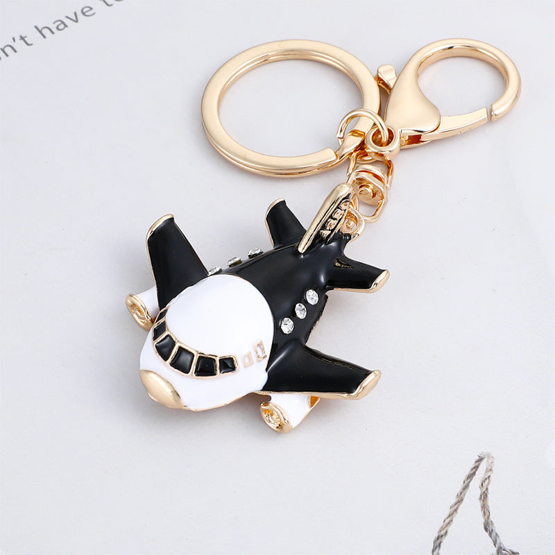 Modelo de aleación de zinc al por mayor A380 Modelo de avión pequeño Cadena de llave