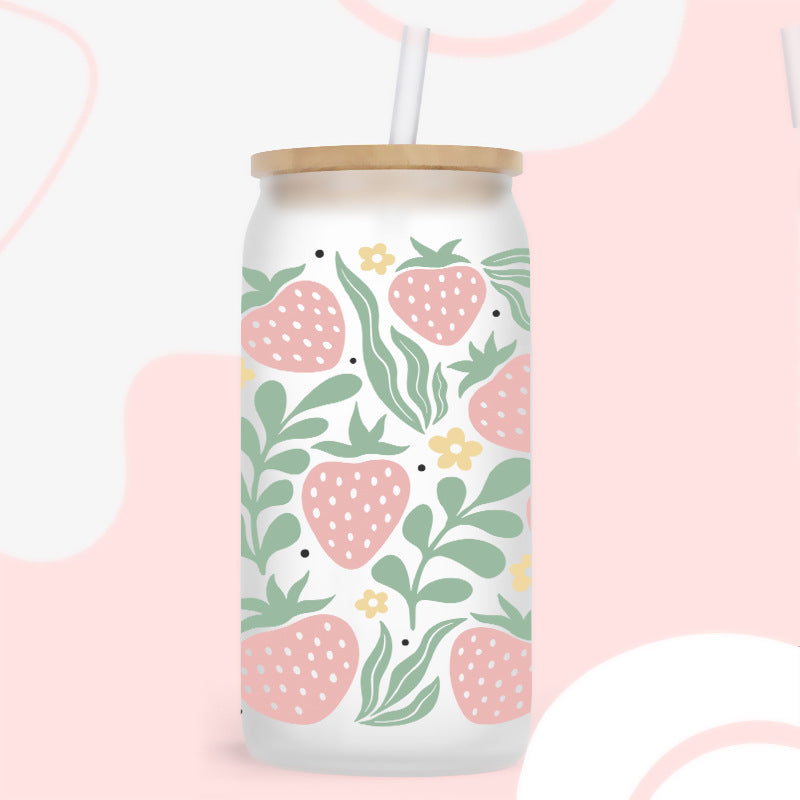 Wholesale Colorful Fruits in Summer 16oz Cup UV DTF Wraps