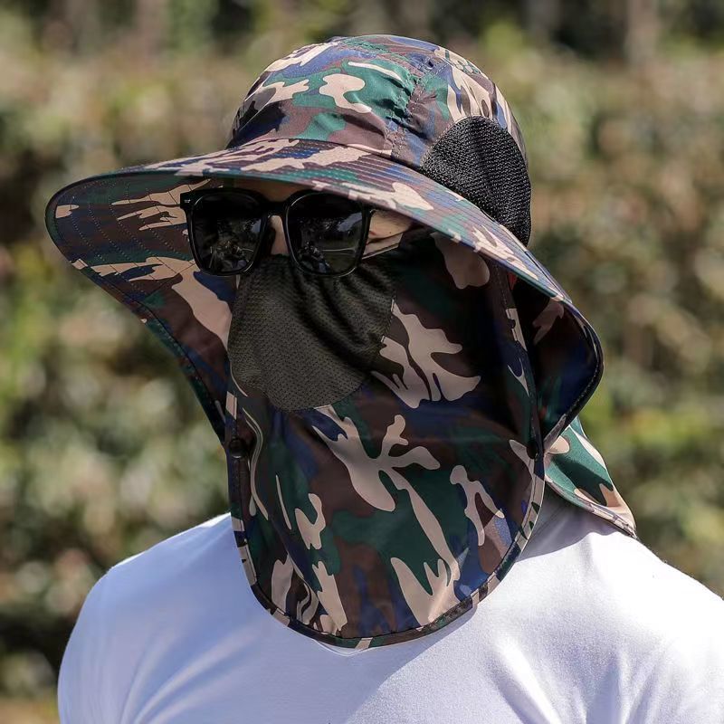 Wholesale Anti-UV and Waterproof Travel Face-covering Neck Cap for Men