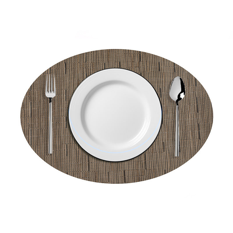 Wholesale Oval Placemat American Style PVC Western Placemat