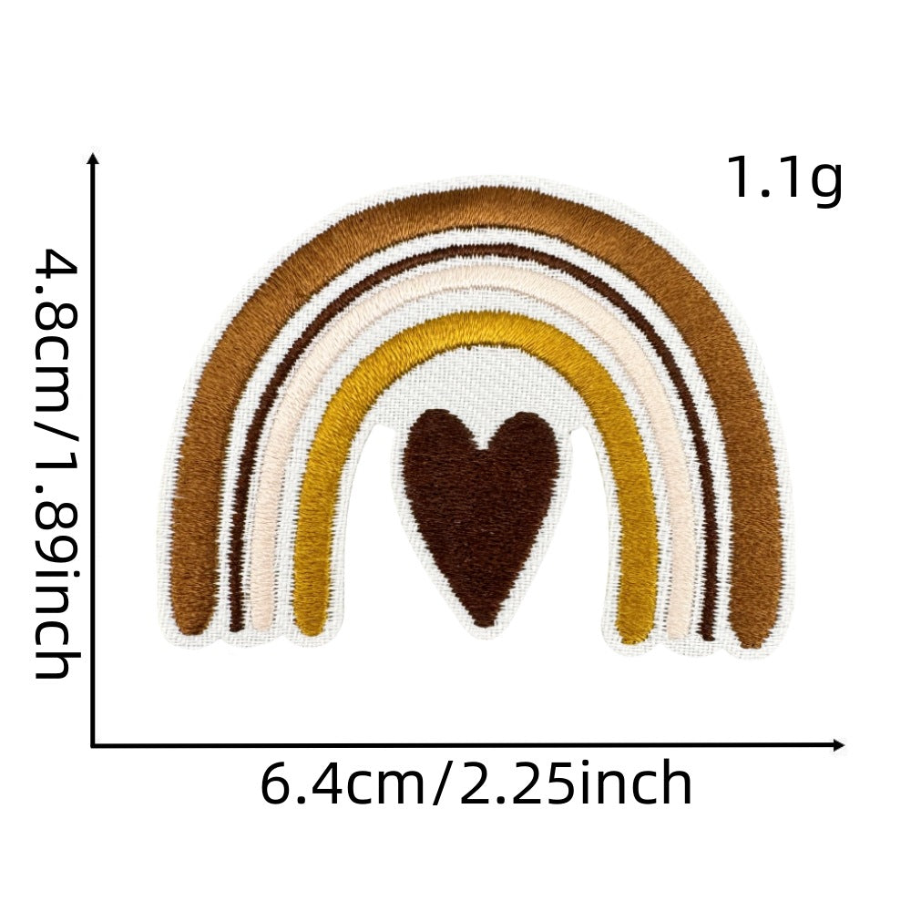 Wholesale Bohemian Chic Embroidered Iron On Patches Polyester Decorative Applique For Coats And Trench Coats
