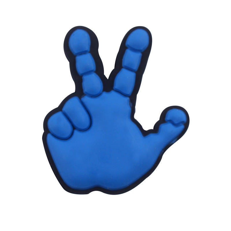 Wholesale 3pcs Creative DIY Baby Products Baby Pacifier Chain Teething Teething Gel Cartoon Palm Silicone Beads