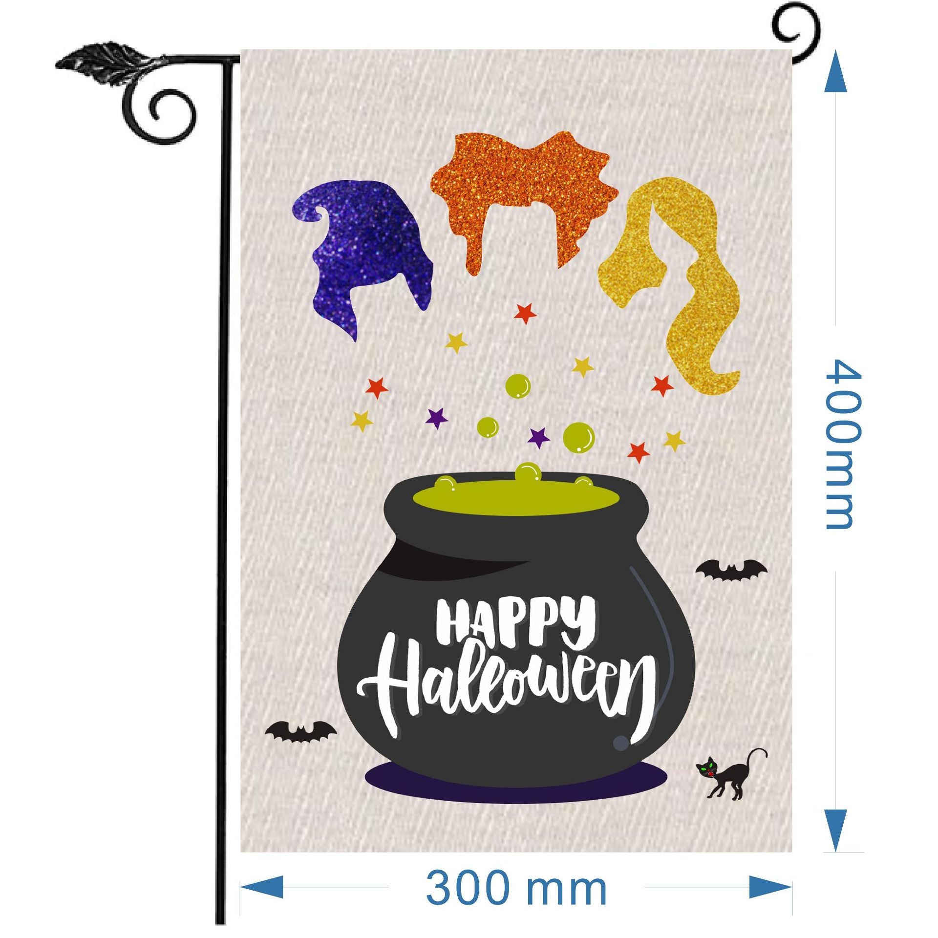 Wholesale Christmas garden flag linen print outdoor small flag yard decoration flag