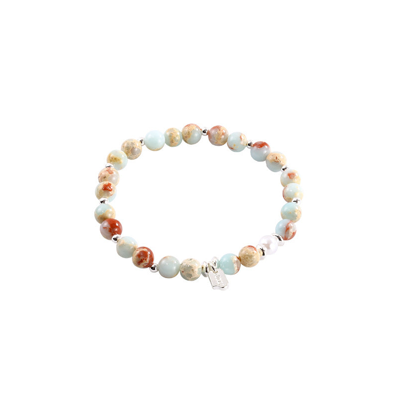 Wholesale Contrast Baroque Pearl Bracelet