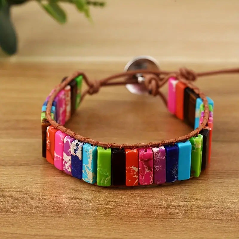 Wholesale Hand-woven Leather European and American Bohemian Creative Bracelet
