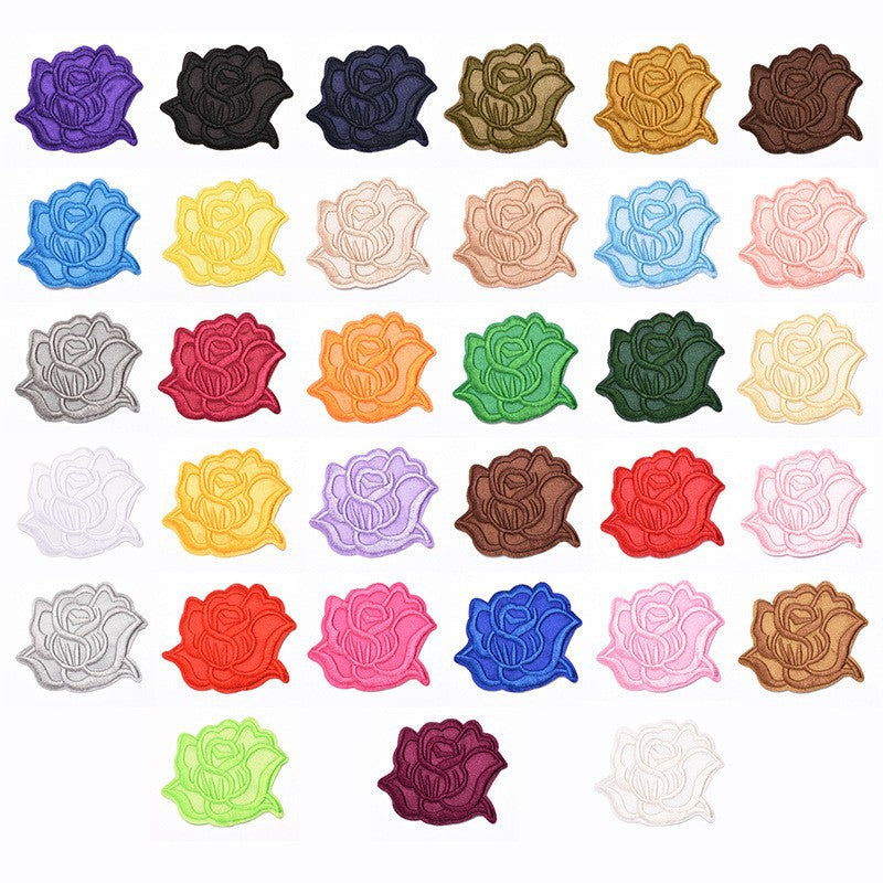 Wholesale Embroidered Satin Patches Sew On Iron On Repair Patch For Clothing And Home Decor