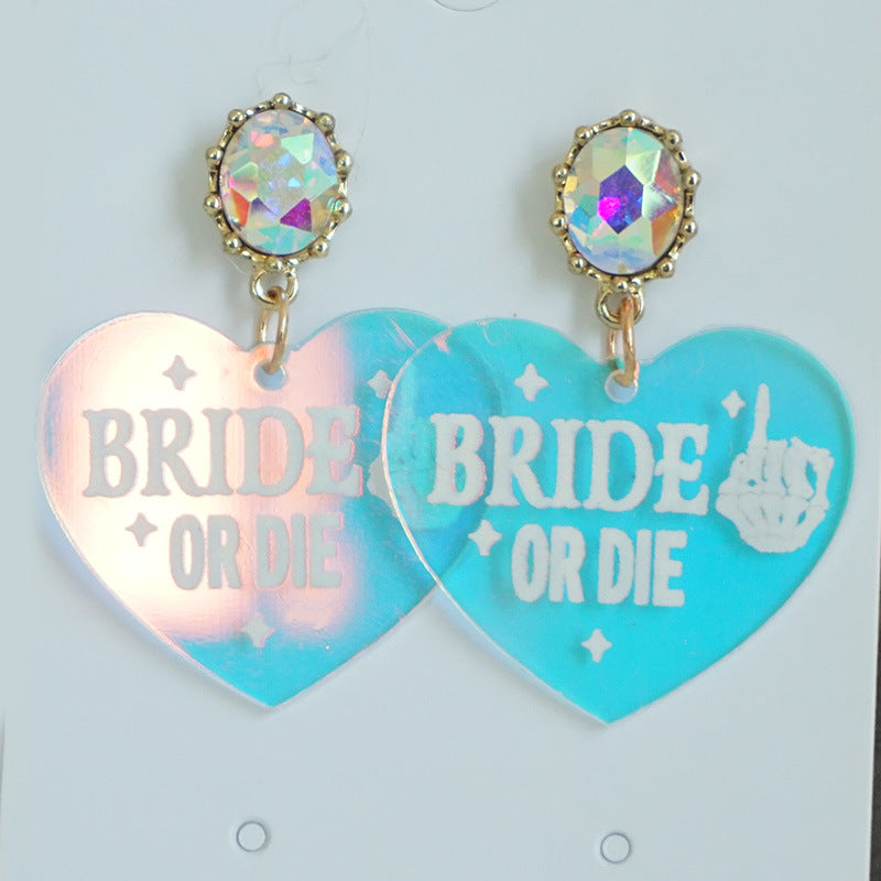 Wholesale 2pairs/pack Beautiful Floral Pearl Laser Bright Party Earrings