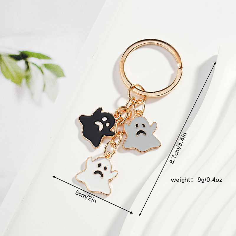 Wholesale Cartoon Ghost Stainless Steel Keychain