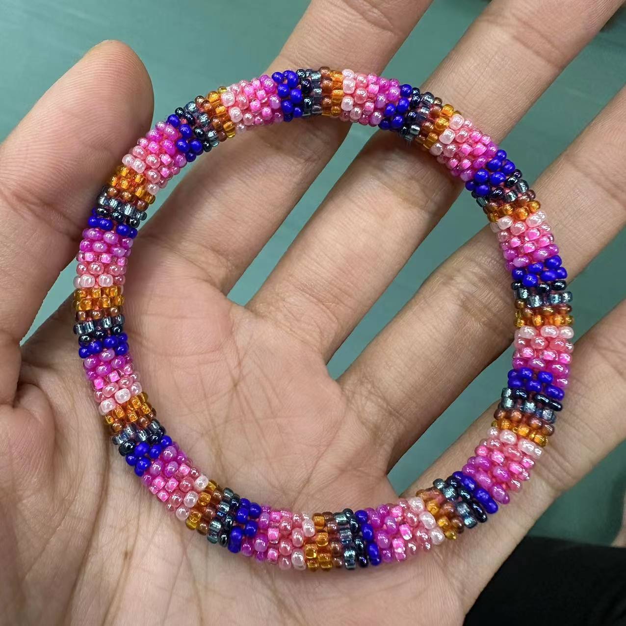 Wholesale Hand-woven Japanese Essential Oil Diffuser Beads Nepal Bracelet