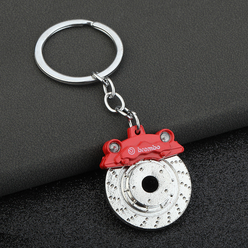 Wholesale Car Brake Pad Metal Swivel Keychain