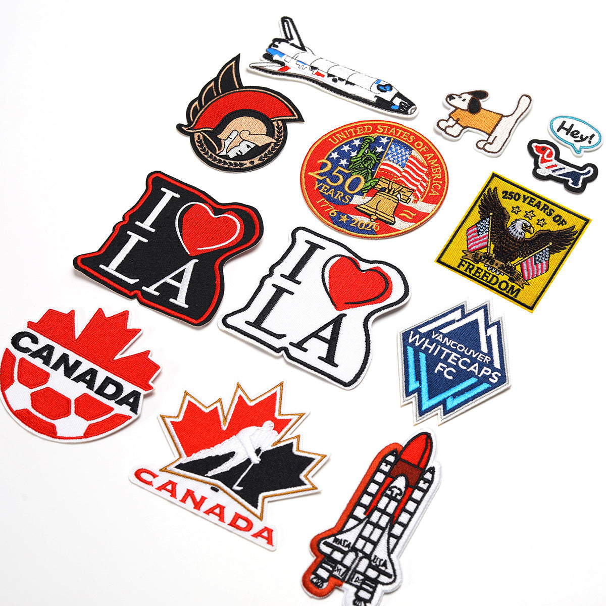 Wholesale Trendy Embroidered Letter Patch Twill Applique For Clothing Bags Hats Decorative DIY Accessory
