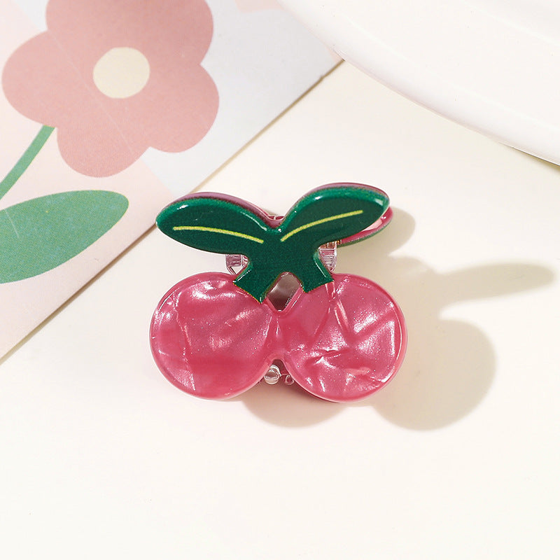 Wholesale Acrylic Fruit Design Hair Claw Clips Cute Fashion Hair Accessory For Everyday Styling
