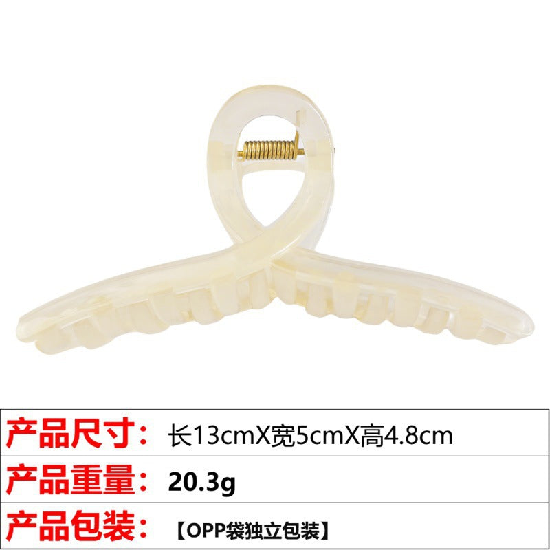 Wholesale Jelly color ribbon cross shark clip