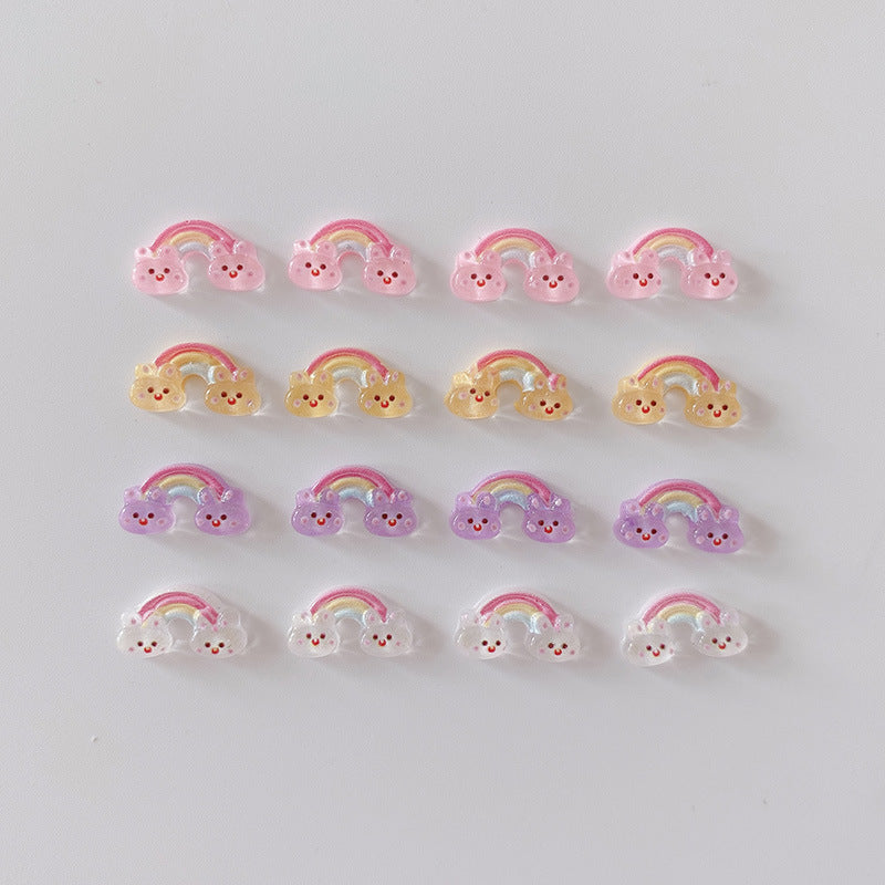 Wholesale 10PCS/Pack Cute Cartoon Rabbit Nail Enhancement DIY Resin Decoration
