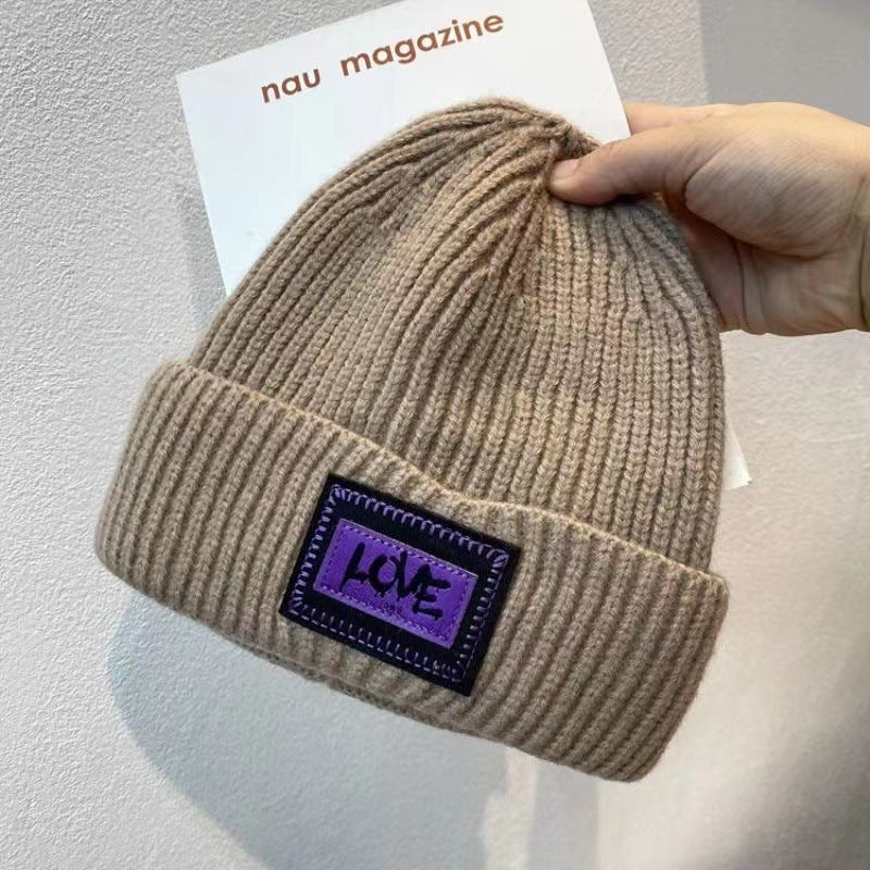 Wholesale Warm knit label yarn Winter Hat