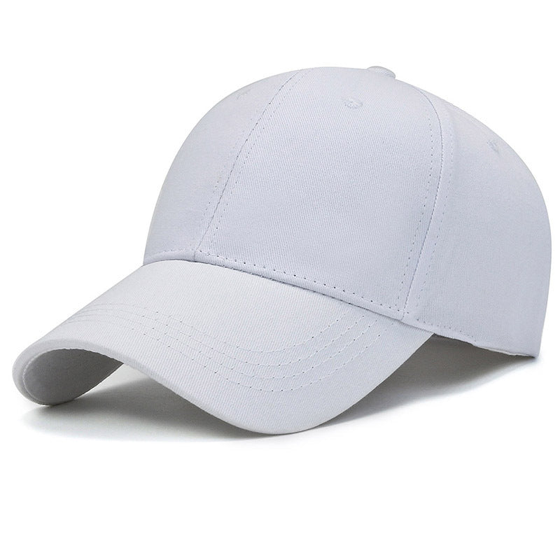 Wholesale Cotton Hard Top Solid Color Light Board Baseball Cap