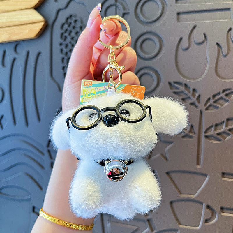 Wholesale  Plush Cute Cartoon Puppy Doll Keychains