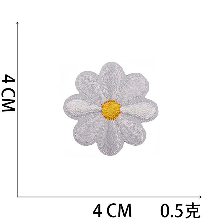 Wholesale Polyester Iron On Embroidery Patch Butterfly Floral Design For Clothing Decorative DIY Craft Supply