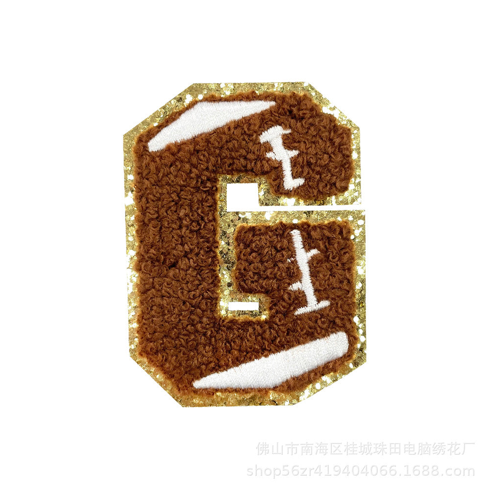 Wholesale Teacher S Day Chenille Embroidered Letter Bow Patch Set Self Adhesive Iron On DIY Decor For Shoes And Hats