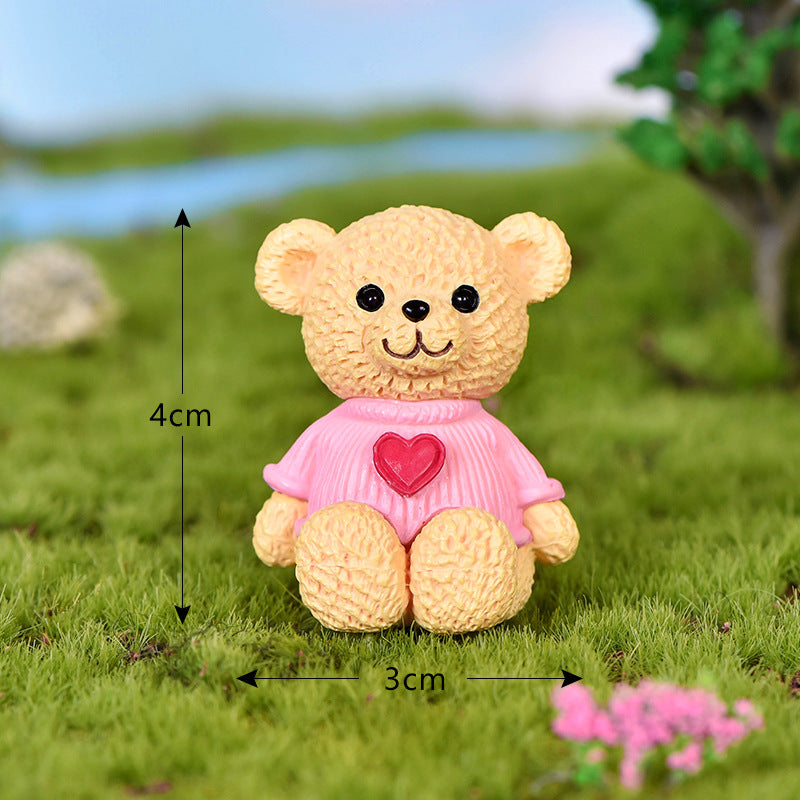 Wholesale Little Bear Family Series Cute Animal Micro Scenes Doll Accessories